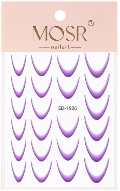 GNB-LAB Ombre-Stickers - Zelfklevend - 23 Stuks - Paars - SD-1926