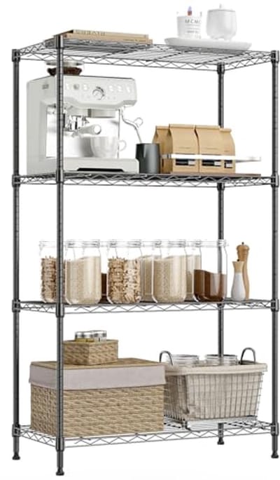 Zware 4-Lags Utility Planken - Draadrek voor Huis, Keuken en Kantoor - Tot 1000LB
