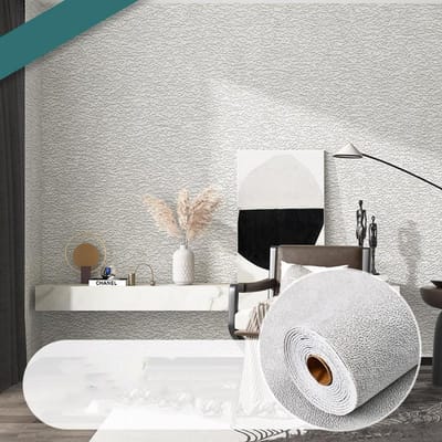 10 Meter / Rol 3D Zelfklevende Dikke Waterdichte Behang Linnen Gestructureerde Zuivere Kleur Huis Decoratieve Gerenoveerde Sticker 50cm*10m