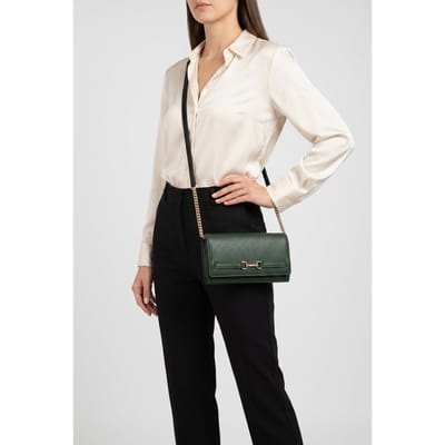 Michael Kors Large Wallet On A Chain Moss Size: OS | Shoulder Bags Outlet | Dames | Groen