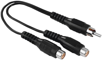 Hama Subwoofer-adapter Cinch-stekker - 2 Cinch-koppelingen