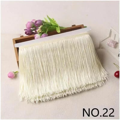 10M 10-30cm Meetee Franje Kwastjes Franjes voor Tassen Decoratieve Afwerkingen Franjes voor Gordijnen Kleding Kant Lint Stof Accessoires 10cm