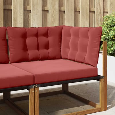 vidaXL - Buitenbankkussen - Polyester - Wijnrood - 68,5 - x - 68,5 - cm