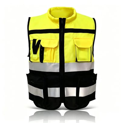 Dailygoods- Veiligheidsvest hoge zichtbaarheid - Reflecterend hesje - Driedimensionale zakken - Zachte kraag - XL175 - Comfortabel en functioneel - Reflecterend Vest