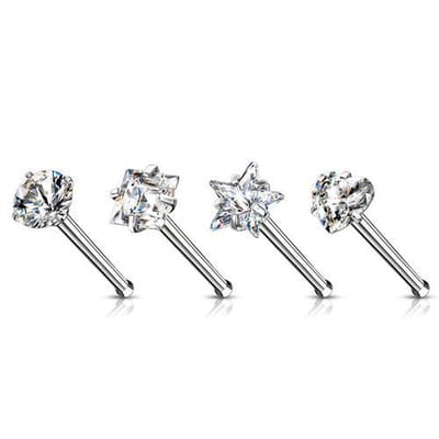 Voordeelset PVD 4 pack assortiment studs 0.8x6 - LMPiercings