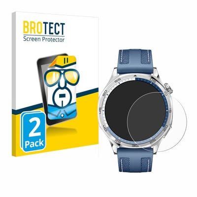 BROTECT - Screenprotector voor Huawei Watch GT 5 / GT 5 Pro (46 mm) - Folie Beschermfolie transparant 2 Stuks