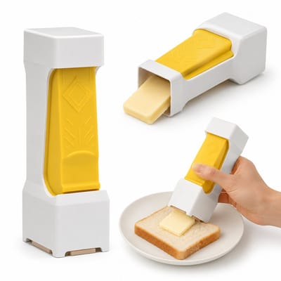 Daity 1 stuk - Boterstaafsnijder en -dispenser — Keukenhulpje voor het snijden van boter, ideaal voor toast en chocolade, houdt de boterstaaf vers.