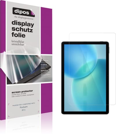 dipos – 2x Beschermfolie geschikt voor Pockam P11 | Krasbestendige & heldere Screenprotector Ultra-Thin
