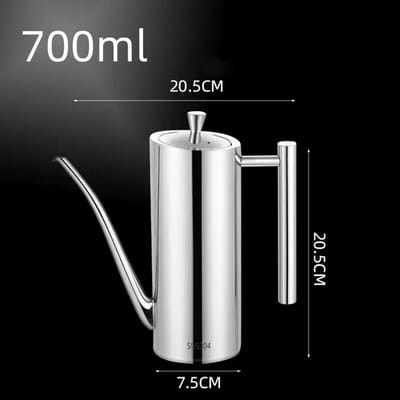 500ml/700ml Roestvrijstalen Oliepot Stofdicht Lekvrij Olie Fles Container Saus Azijn Kruidenpot Home Keukengereedschap