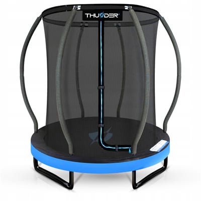 Thunder Trampoline 140 cm – Ronde Trampoline – Max. 50 kg – Blauw