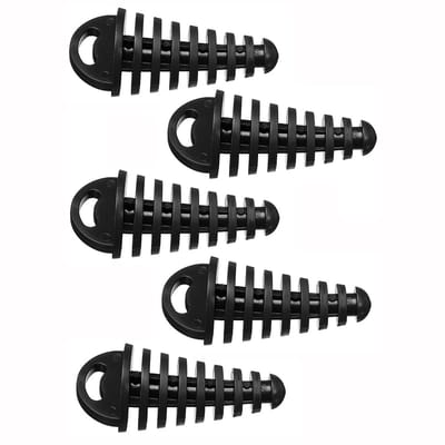 Dailygoods- Uitlaatdemper Waterdicht - 5 Stuks - Rubber Stopper/Plug - 8,7*3,8 CM - Hittebestendig - Geluidsvermindering - Uitlaatplug