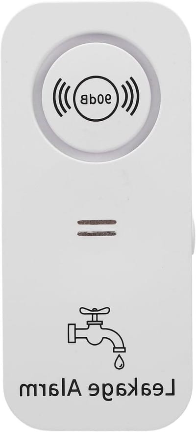 Waterlekkagedetector - Leksensor Alarm - Huis Beveiligen - 90dB Luid Alarm - 10x5x2 cm - Wit