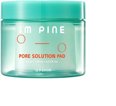 G9SKIN I'm Pine Pore Solution Pad / Voorgedrenkte reinigingspads tegen verstopte poriën 60 stuks.