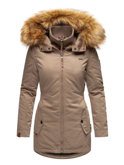 Marikoo dames winterjas – Sanakoo, warm met afneembare bontkraag