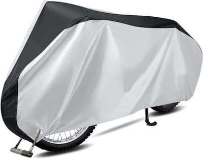 Aurixi® Motorhoes - Scooterhoes - Waterdichte motorhoes Windbestendig - Zwart/Zilver - ‎24cm x 19cm x 3cm