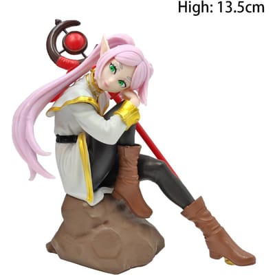 13,5 cm Frieren: Beyond Journey's End Frieren Toverstaf Model Anime Figuur PVC Standbeeld Verzamelbaar Model Decoratie Pop Speelgoed Cadeau gray