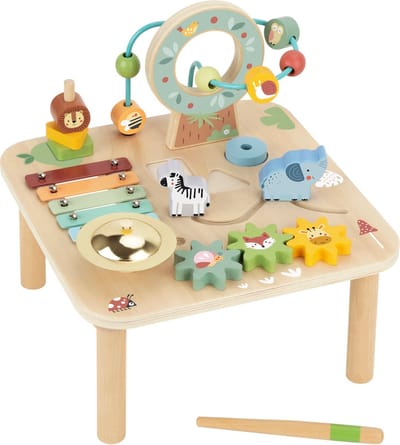 Tooky Toy Houten Activiteitentafel - Forest speelgoed voor 2+ jaar - 8-in-1
