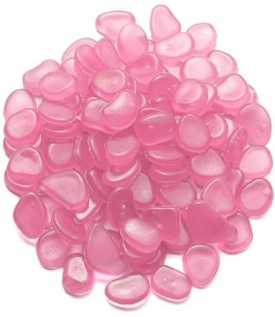Dailygoods- Lichtgevende Stenen 100 Stuks - Tuindecoratie - Kiezelstenen - Fluorescerende Stenen - Gloed In Het Donker - Milieuvriendelijk Hars - Glow Stones