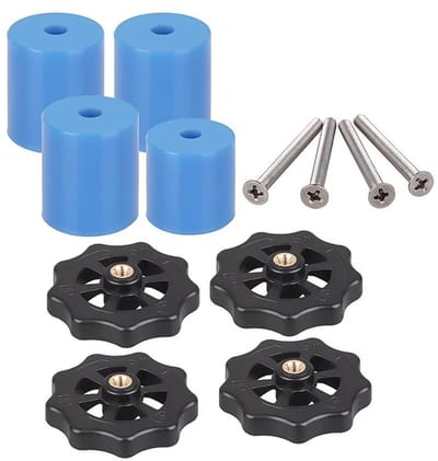 Dailygoods- Nivelleringskolom Siliconen - 3D Printer Accessoires - M4 Schroeven/Moeren Set - Schokdemper - Hoogwaardige Materialen - Eenvoudig te Installeren