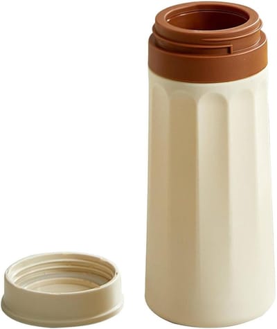Ijsmaker Beker - Ijsblokjesvorm IJscylinder - Dranken Koelen - Geurwerend Deksel - 19.4 cm Hoog - Wit