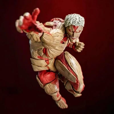 2026 Op voorraad Nieuwe Kaiyodo Revoltech AMAZING YAMAGUCHI Attack on Titan Actiefiguren Set Figuur Speelgoed voor Anime Fans beige
