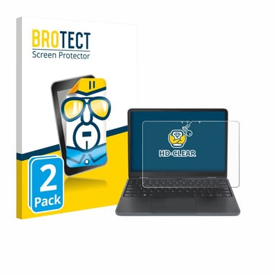 BROTECT - Screenprotector voor Lenovo 500w Yoga Gen 4 - Folie Beschermfolie transparant 2 Stuks