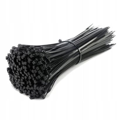 100x Zwarte kabelbinders 3,6x300mm - Sterk nylon
