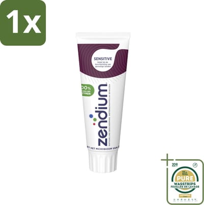 1 x Zendium Tandpasta Sensitive 75 ml- Gevoelige Tanden - Tandpasta - Natuurlijke Enzymen - Mondgezondheid - Fluoride