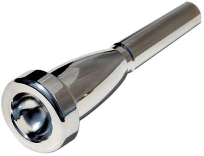 Dailygoods- Trompet Mondstuk Volledig Koper - Verzilverd - Messing - Muziekinstrument Accessoire - Hoogwaardig Geluid - Duurzaam - Trompetaccessoire