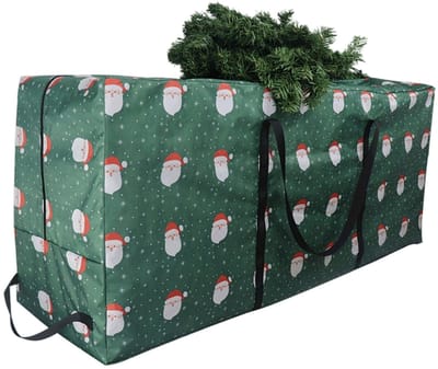 QTTVBTNA Kerstboom opbergzak - 122*38*51cm - waterdicht en insectenbestendig - duurzame kerstdecoratie opslag met rits en handvat