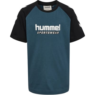 T-shirt met kinderlogo Hummel