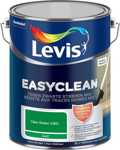 Levis - Easyclean Tegen Zwarte Strepen Mix - Clear Green C60 - Mengverf - 5 L