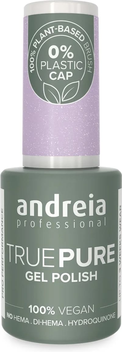 Andreia Professional - Gellak - True Pure - Lavendel Paars met Metallic Glitters T50 - HEMA vrij - Vegan - 10,5ml