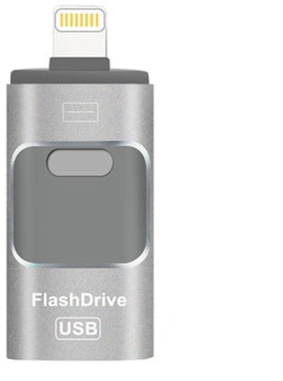 carmdering - USB Flash Drive-128GB 3-in-1 USB-C Flash Drive – Foto’s en Bestanden, USB en Lightning Thumb Drive voor Smartphone en Tablet