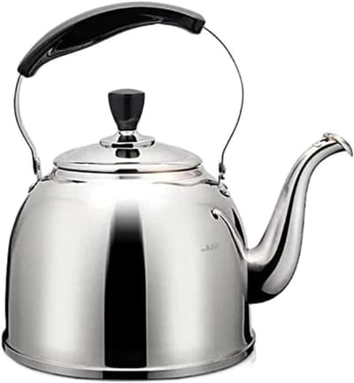 Waterketel Roestvrij Staal - Theeketel Fluitketel - Water Koken - Automatisch Fluitapparaat - 3 Liter - Zilverkleurig