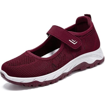 Schoenen voor wandelen voor middelbare leeftijd en ouderen, mama-schoenen, nieuwe damesschoenen voor lente en zomer, comfortabel klittenband, zachte zool, oude schoenen voor kinderen 36 black