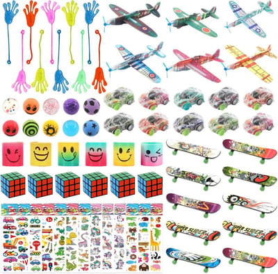 Vrolijke Verjaardagsgeschenken voor Kinderen - 70 Stuks Feestzakjes met Speelgoed en Verrassingen voor Jongens en Meisjes