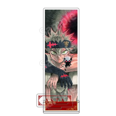 Black Clover Anime 15cm Support de Modèle de Personnage en Acrylique Figurine ( Yami Sukehiro) - Support de bureau et ventilateur Cadeau 15 cm