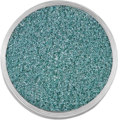 Quiges RVS Verwisselbare Mini Munt met Glitters Aquablauw - SLSRC035