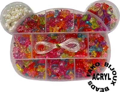 Fako Bijoux - Kralen Set - Acryl - Sieraden Maken - Serie 3 - Beer - 350 Stuks