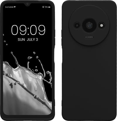 kwmobile telefoonhoesje geschikt voor Xiaomi Redmi A3 - Hoesje voor smartphone - Precisie camera uitsnede - In zwart