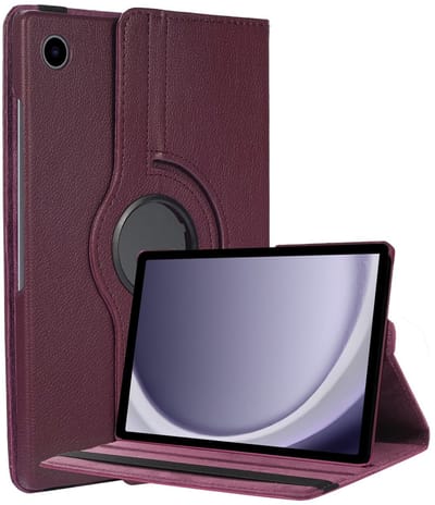Hoesje - Geschikt voor Samsung Galaxy Tab A11 / A9 - 360 Graden Hoes - Draaibare Hard Cover Case - Tablethoes Draaibaar - Paars