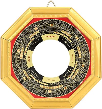 5.3 inch Feng Shui Spiegel voor Interieurdecoratie, Geluk en Bedrijfsdecoratie met Bagua Ontwerp