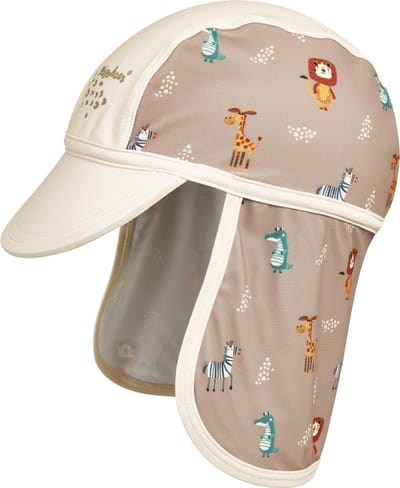 Playshoes - Zonnepet - UV - Werend - Wilde Dieren - Taupe - Crème -49cm