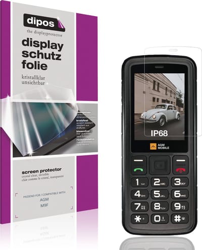 dipos – 4x Beschermfolie geschikt voor AGM M9F | Krasbestendige & heldere Screenprotector Ultra-Thin