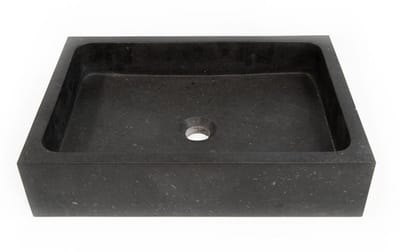 FugaFlow Efficiente Arredo Waskom 50x36x11cm - natuursteen donker