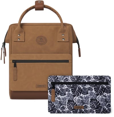 CABAIA - Rugzak Adventurer Small 10L Moscow, Computercompartiment 10,5", Levenslange garantie, Brede opening - Bruin