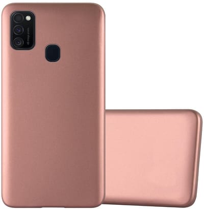 Cadorabo Hoesje geschikt voor Samsung Galaxy M21 / M30s in METALLIC ROSE GOUD - Beschermhoes gemaakt van flexibel TPU silicone Case Cover
