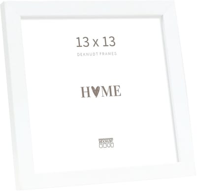 Deknudt Frames fotolijst S243K1 - wit - smal - foto 13x13 cm
