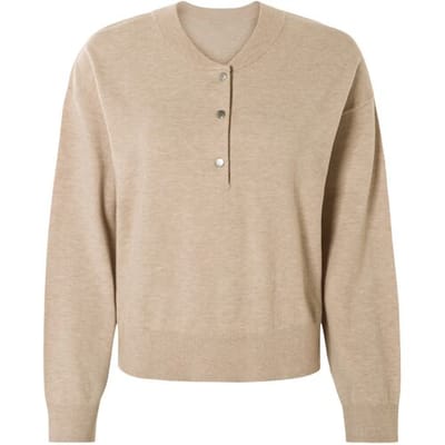 ESMARA Fijngebreide dames trui (Beige, XS (32/34))